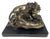 C. Ganci, Fight Between Lion and Tiger, 1920s, Silver Sculpture For Sale