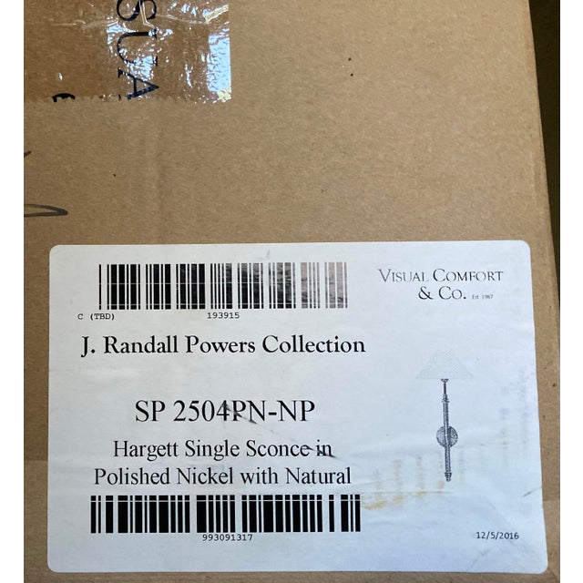 J. Randall Powers for Visual Comfort Signature Hargett Sconce in Polished Nickel Sp2504 Pn-Np For Sale - Image 16 of 18