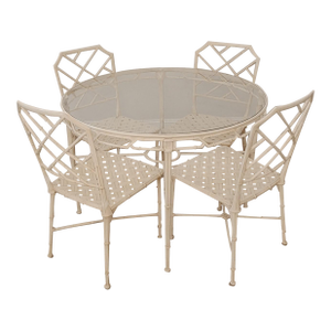 Mid Century Brown Jordan Calcutta Dining Table & 4 Chairs