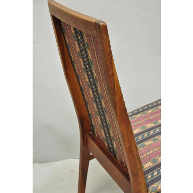 Vintage Mid Century Modern Walnut Dining Room Chairs by Dillingham - Set of 6 For Sale - Image 12 of 18