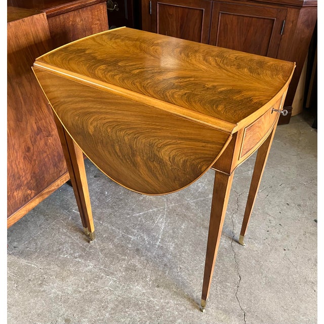 Late 20th Century Drop Leaf Side Table by Bollier & Company by Decca For Sale - Image 9 of 12