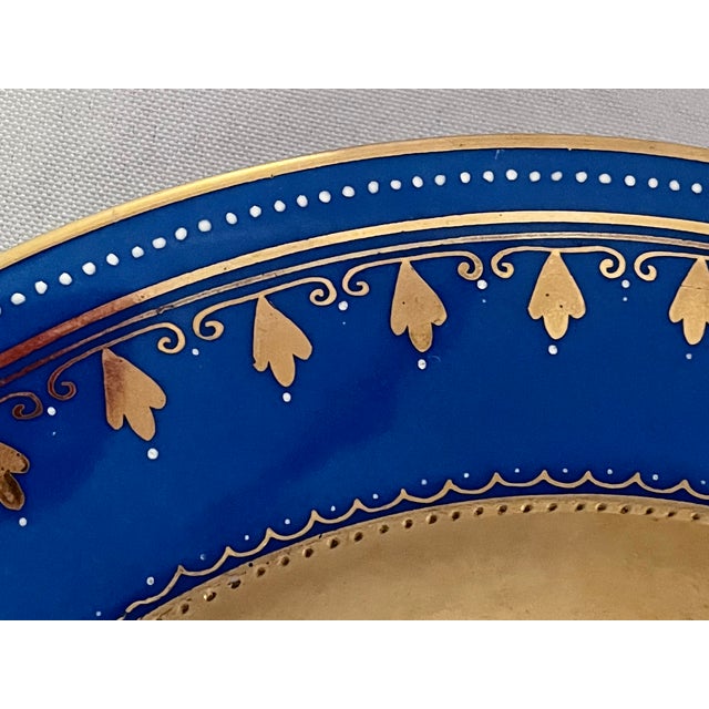 Pair of 19th-C. Royal Vienna Style 10.5" Cobalt & Gilt Cabinet Plates - Signed Berg & K. Rädler For Sale - Image 13 of 14