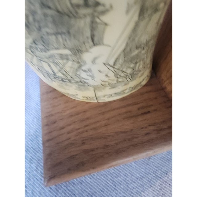 Cream Vintage Scrimshaw Bookends For Sale - Image 8 of 9