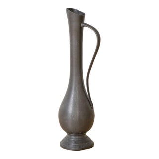 1930s French Pewter Bud Vase For Sale