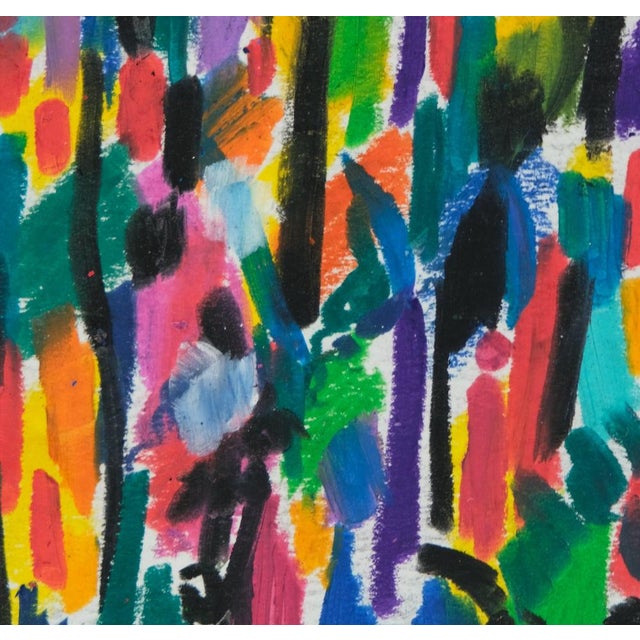 Paper Françoise Galle, Abstract Silhouettes, 1940, Pastel on Paper For Sale - Image 7 of 10