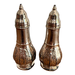 Vintage Silverplate Salt and Pepper Shakers, a Pair