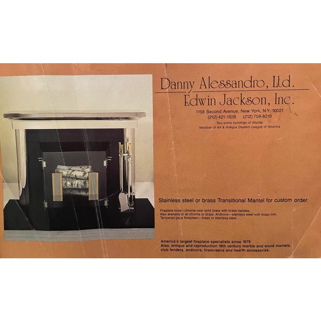 Brass 1970s Danny Alessandro Nickel & Brass Andirons - a Pair For Sale - Image 8 of 8