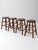 Vintage Wood Farmhouse Stools Set of 4 For Sale - Image 6 of 14