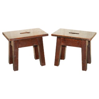 Set of Milking Stools, 1910s For Sale
