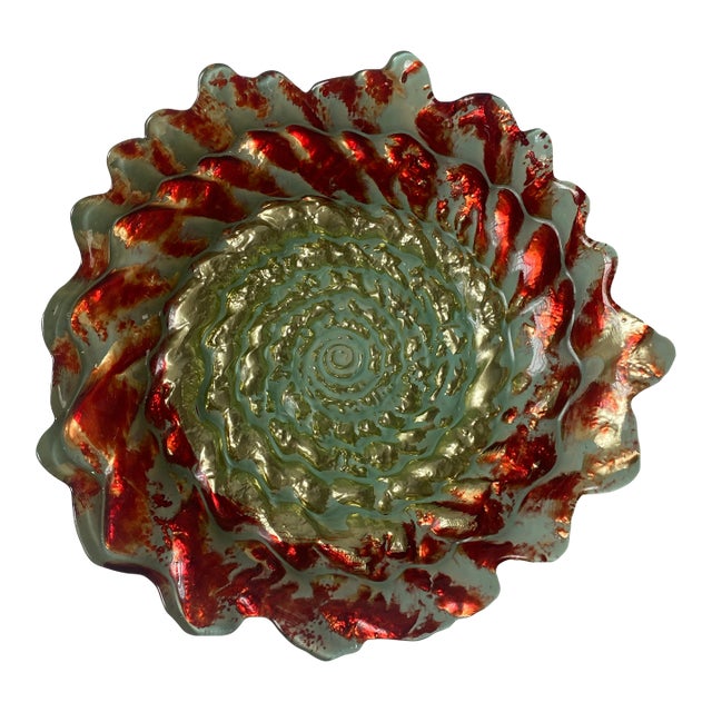 Vintage Mediterranean Art Glass Centrepiece/Bowl For Sale
