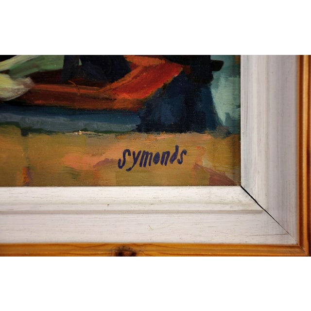 Ken Symonds, The Harbour, St Michaels Mount, Cornwall, 1982, Oil Painting, Framed For Sale - Image 3 of 18