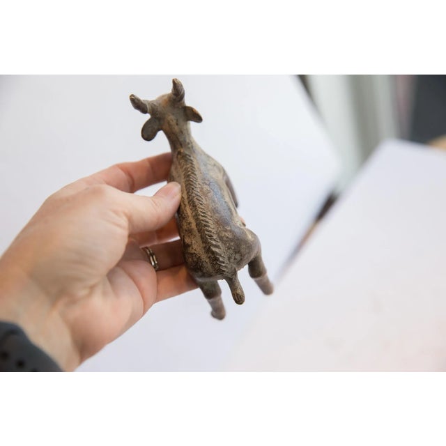 Vintage African Antelope Sculpture For Sale - Image 4 of 5