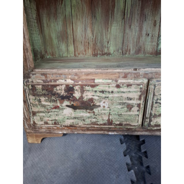 Antique Indian Carved Armoire For Sale - Image 4 of 18
