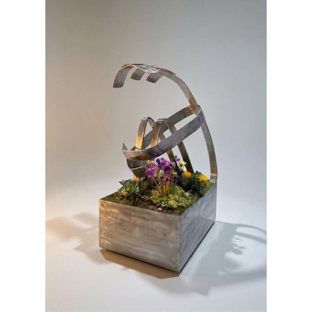No Ones Garden Statue in Mild Steel and Clay by Metalmorphosis Studio For Sale - Image 4 of 7
