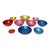 Set of Ten Norwegian Modern Enamel Multi-Color Bowls by Bjørn Engø for Emalox For Sale