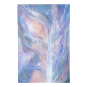 The Cosmic Dream - Visionary Figurative Nude Composition in Acrylic on Masonite by Kimberlee Kuwica