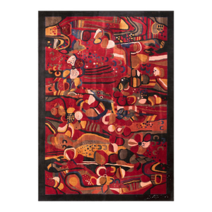 Antique Chinese Silk Rug 5' 6" x 7' 9"