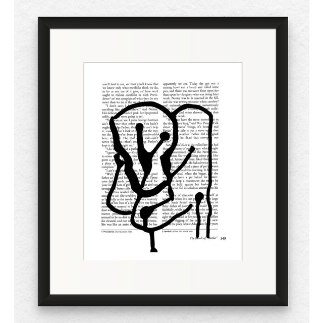 Wood Black & White Abstractions Series' (1) - Framed Gallery Wall Art Prints Installation by Diane Grant - Set of 15 For Sale - Image 7 of 12