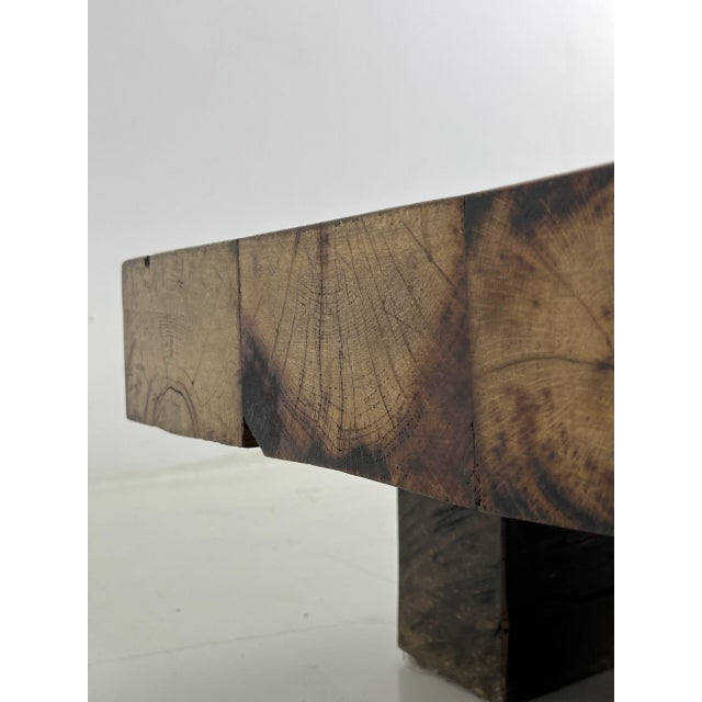 Brown Brutalist Coffee Table, 1970s For Sale - Image 8 of 10