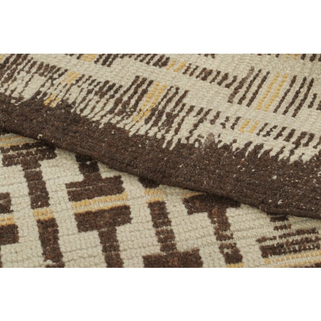 Textile Vintage Art Deco Geometric Wool Rug by Rug & Kilim, France, 1950–1959 For Sale - Image 7 of 8