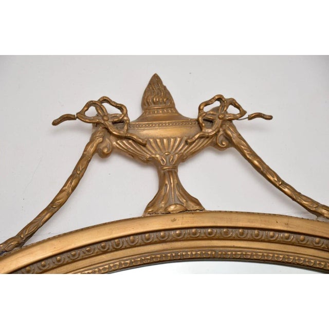Adam Gilt Wood Mirror, 1890s For Sale - Image 4 of 8