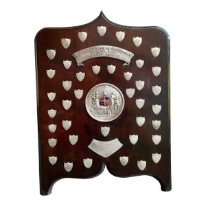 Antique English Order of the Odd Fellows Society Trophy Award C1939 Silver Plate