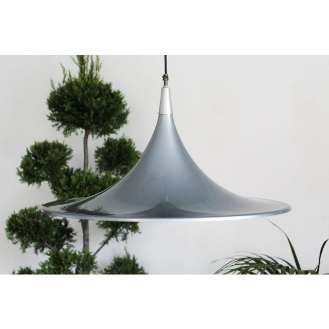 Gray Ceiling Light by Goffredo Reggiani, Italy, 1980s, Set of 2 For Sale - Image 8 of 11