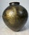 Metal Antique Handmade Hammered Japanese Tooled Bronze Frog Scene Bronze Vase Urn For Sale - Image 7 of 14