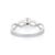 18k White Gold Twisted Band Brilliant Diamond Ring for Women Size 7 For Sale In New York - Image 6 of 12