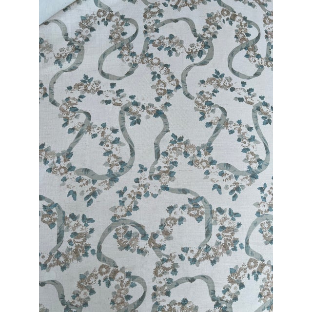 Linen George Smith Standard Arm Chaise For Sale - Image 8 of 9