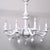 Handcrafted 10-Arm Chandelier in Coated Glass For Sale - Image 4 of 18