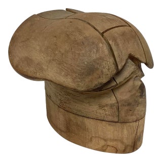 Antique Millinery Puzzle Block Hat Form For Sale