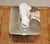 Vintage Stainless Steel Triune Boutique Box Paper Tissue Holder For Sale - Image 9 of 12
