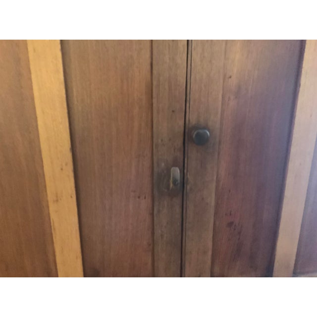Antique Primitive Step Back Walnut Cupboard For Sale - Image 11 of 15