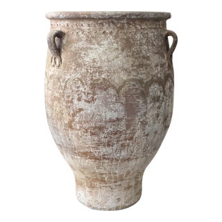 Terracotta Greek "Vintage Wash" Planter For Sale