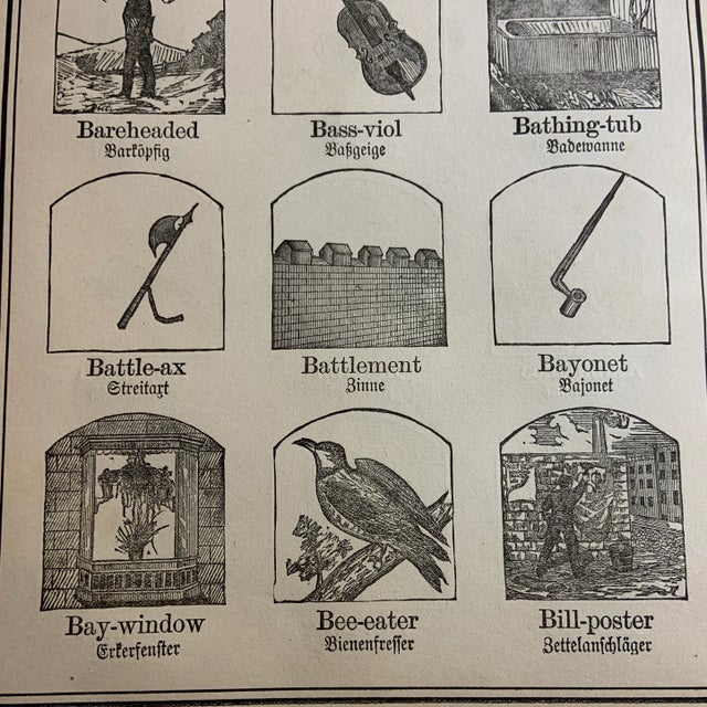 1905 Original German Illustrated Engraving Page For Sale In New York - Image 6 of 7