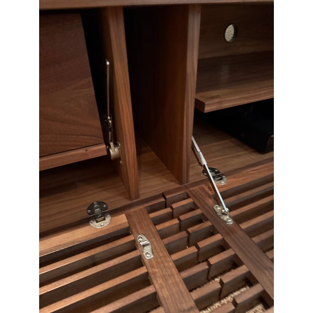 ***Mint Condition Design Within Reach Line Media Console Walnut Wood 71"** For Sale - Image 10 of 18