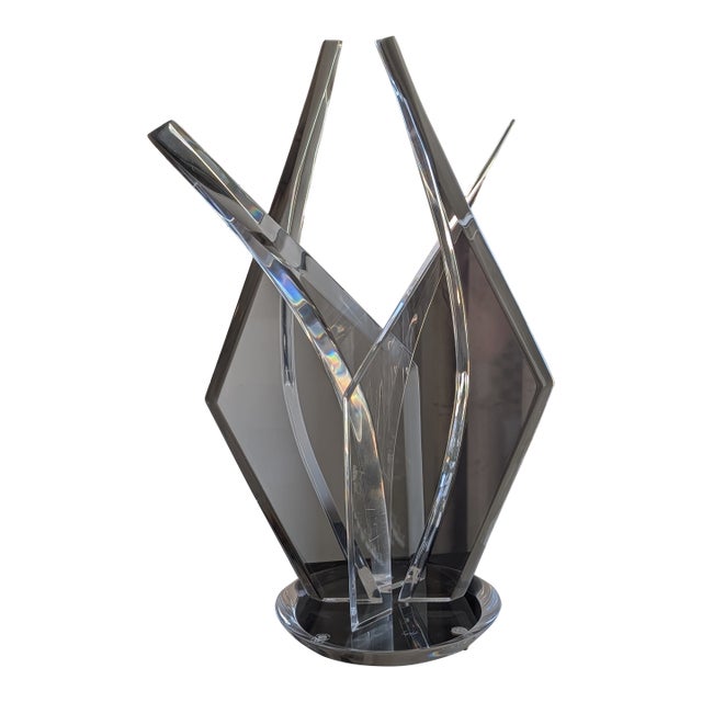 1970s Van Teal Lucite Sculpture For Sale