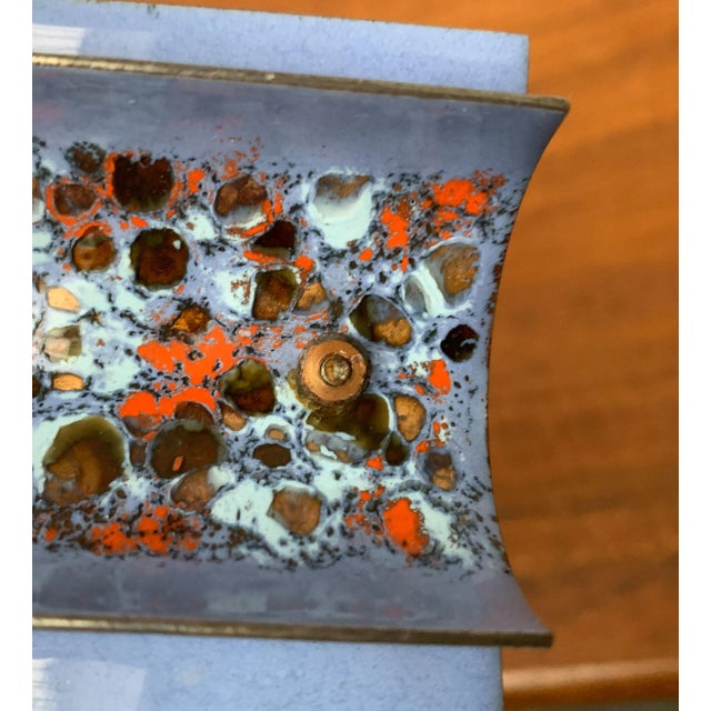 Vintage Enamel Candleholder For Sale - Image 14 of 18