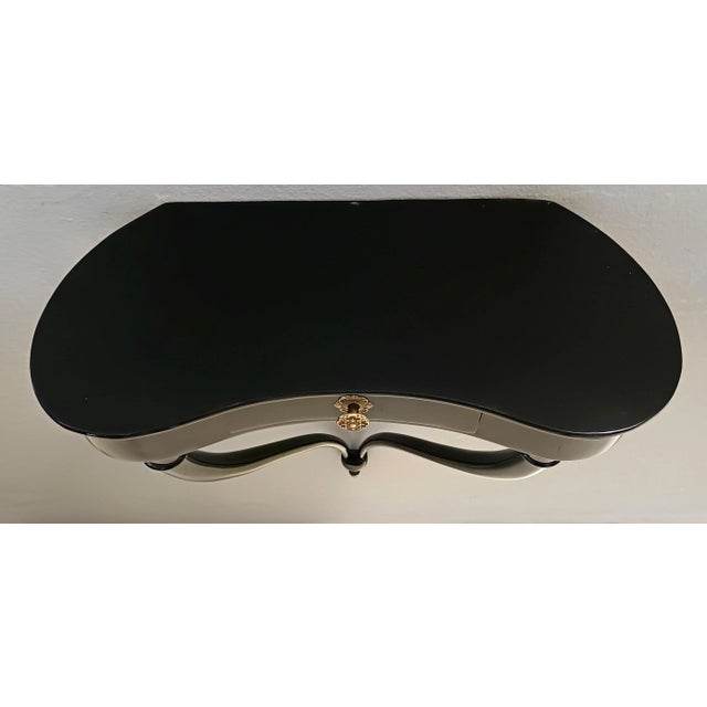 Black Wall-Mounted Console Tables by Guglielmo Ulrich, 1950s, Set of 2 For Sale - Image 11 of 18