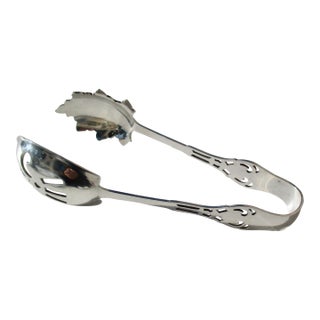 Large Ice Serving Tongs Circa 1920s For Sale
