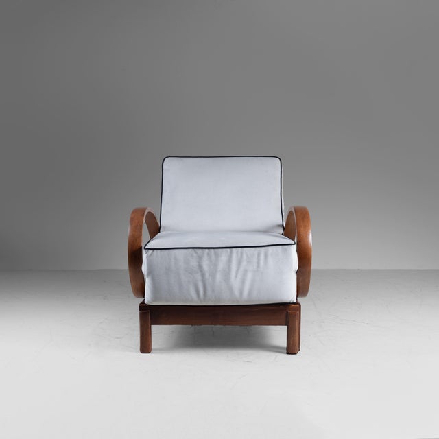 Brown Art Deco Style Convertible Armchair Bed from Cerutti For Sale - Image 8 of 18