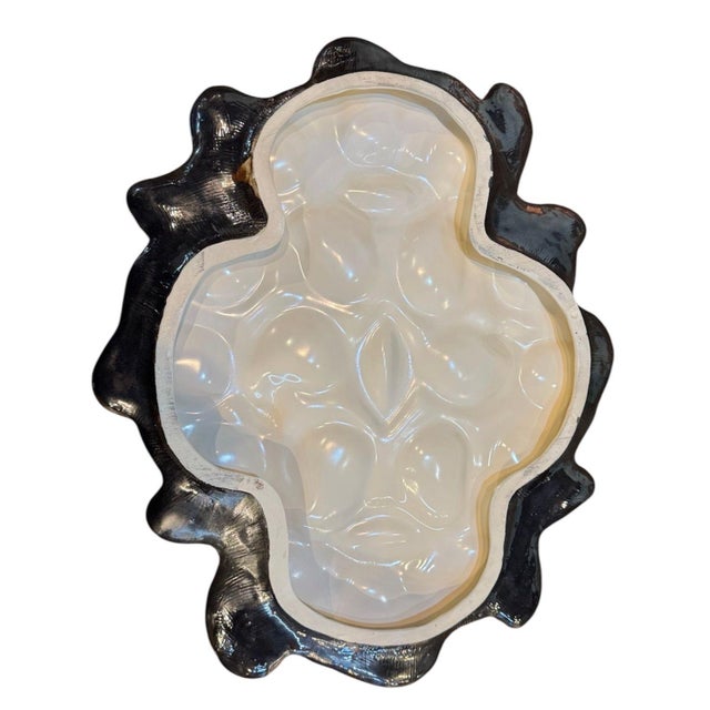 Mid 20th Century Vallaruis France Oyster Platter For Sale - Image 6 of 6