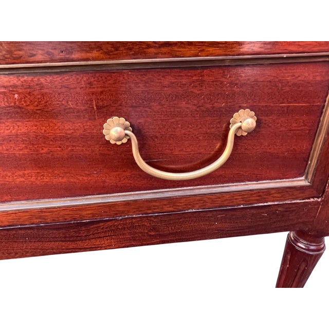 19th Century Federal Neoclassical Mahogany Tall Chest W Marble Top For Sale - Image 15 of 16