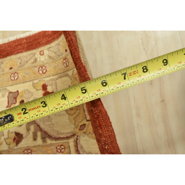 Ziegler Rug 10’1” X 13’5” Red Wool Traditional Hand-Knotted Oriental Carpet For Sale - Image 13 of 15