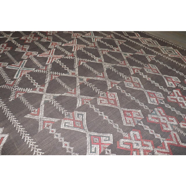 Textile Oversize Vintage Moroccan Zaine Kilim - 9'1" x 17'2" For Sale - Image 7 of 10