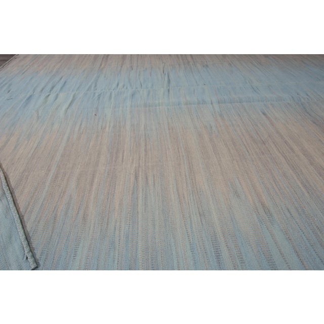 Abstract 21st Century Modern FlatWeave Rug For Sale - Image 3 of 10