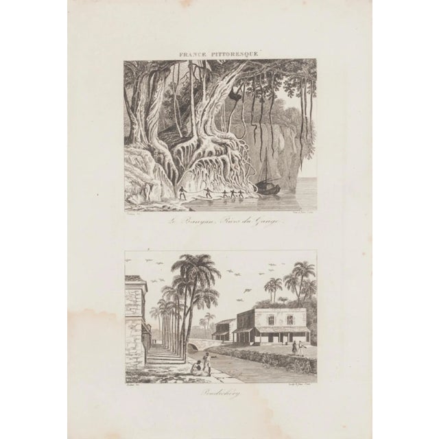 Landscape is an original lithograph on paper realized by an Anonymous artist of the XIX century. Printed in series of...