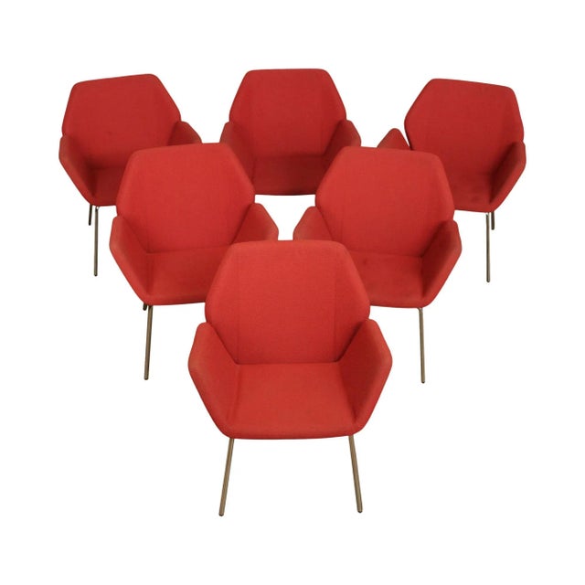 Keilhauer Mid Century Modern Style Lounge Armchairs - Set of 6 For Sale - Image 13 of 13