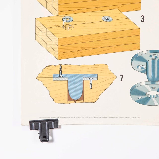 Paper Czech Technical Industrial Foundry Mould Engineering Poster 14, 1950 For Sale - Image 7 of 10